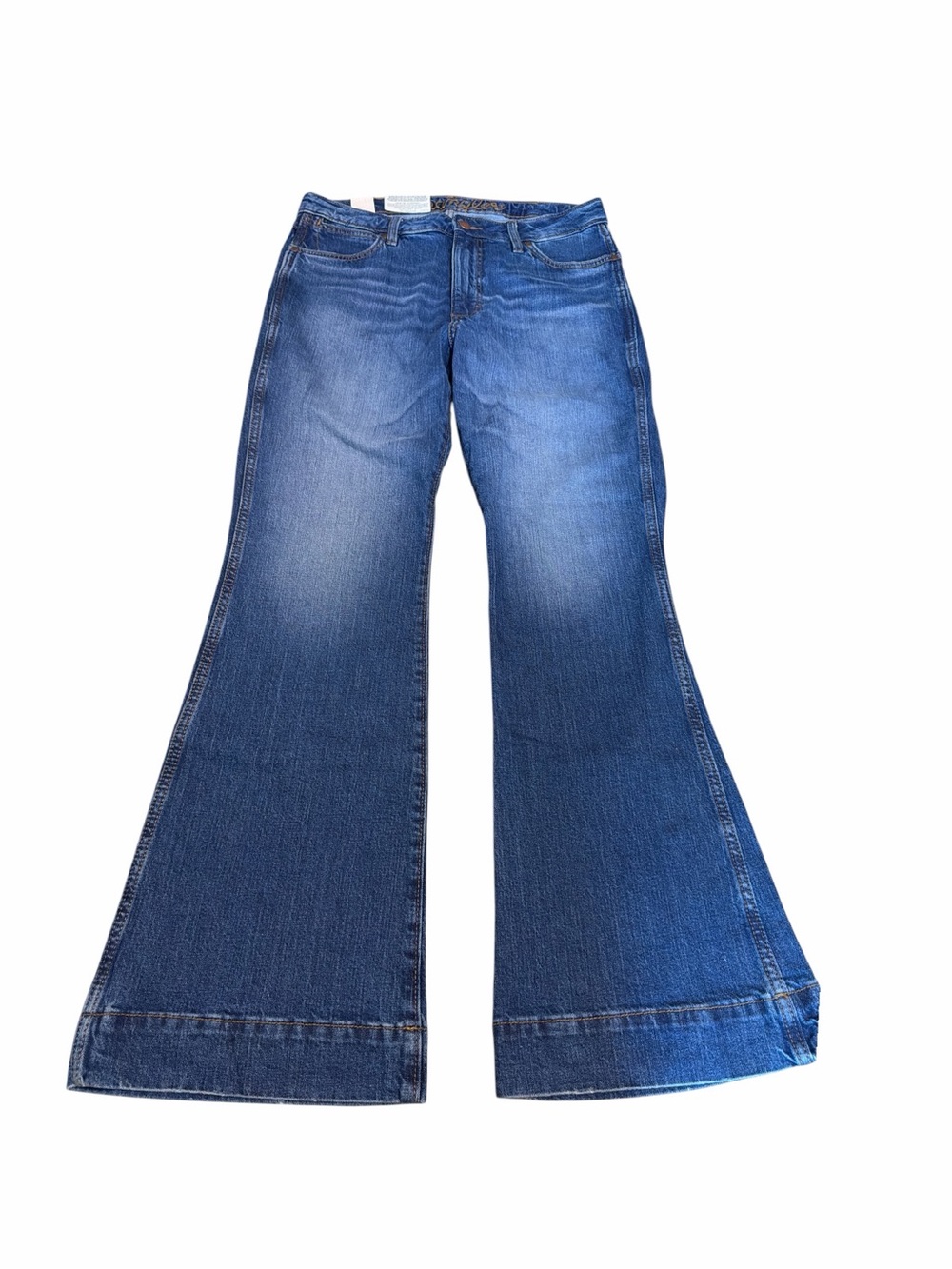 Western Wrangler Retro High Rise Trouser Wide Leg Flare Jeans 31x32 NWT